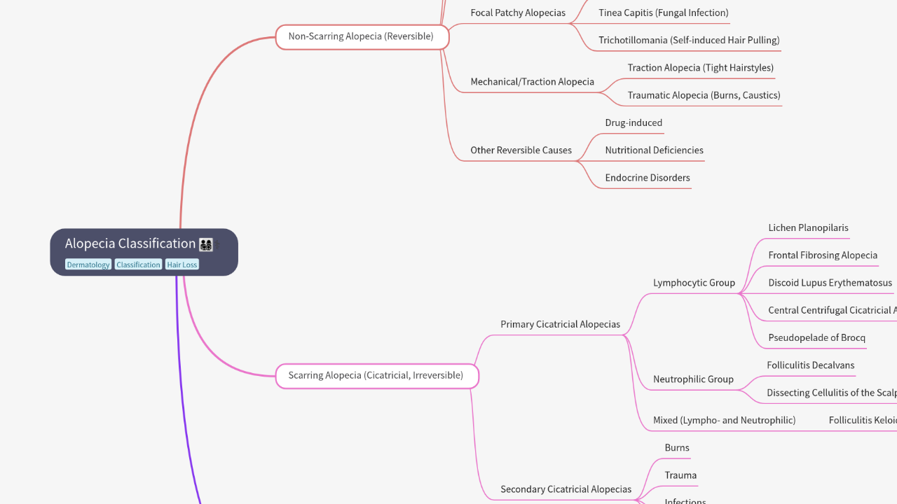 Mind Map:Alopecia Classification ...