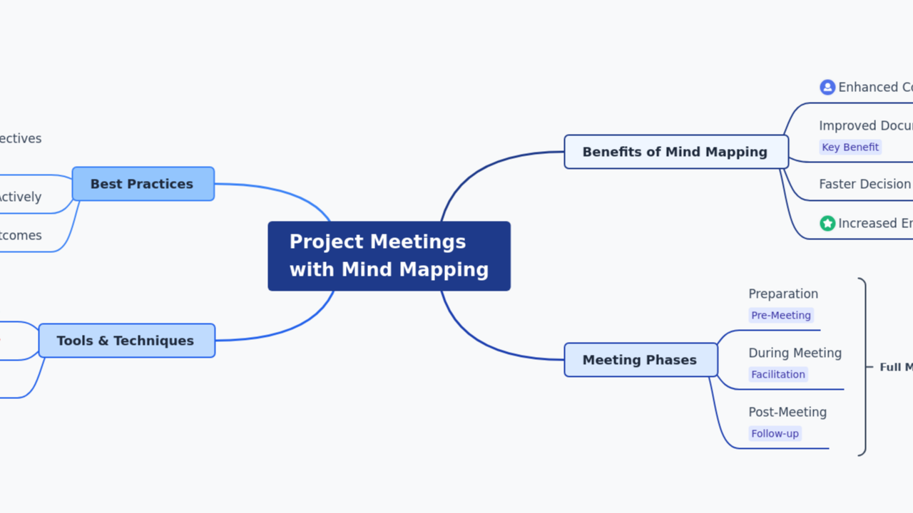 Project Meetings 
with Mind Mapping