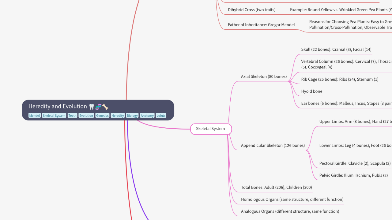 Mind Map:Heredity and Evolution ...