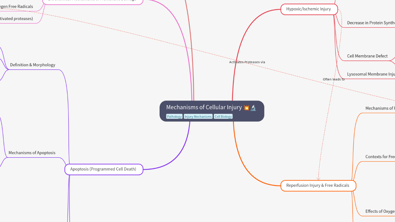Mind Map:Mechanisms of Cellular Injury ...