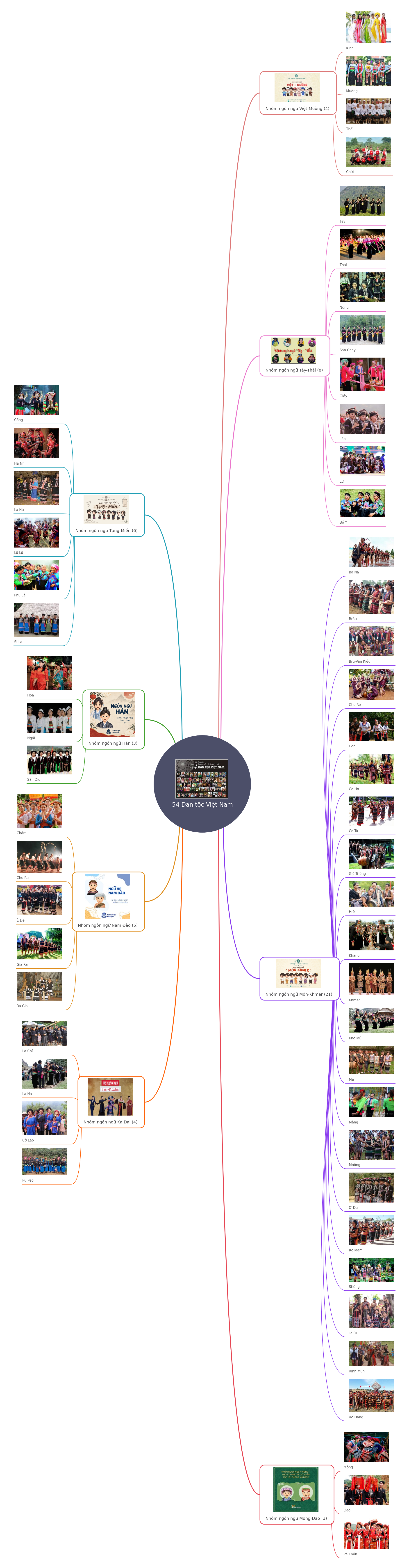 54 Ethnic Groups of Vietnam: A Linguistic Overview