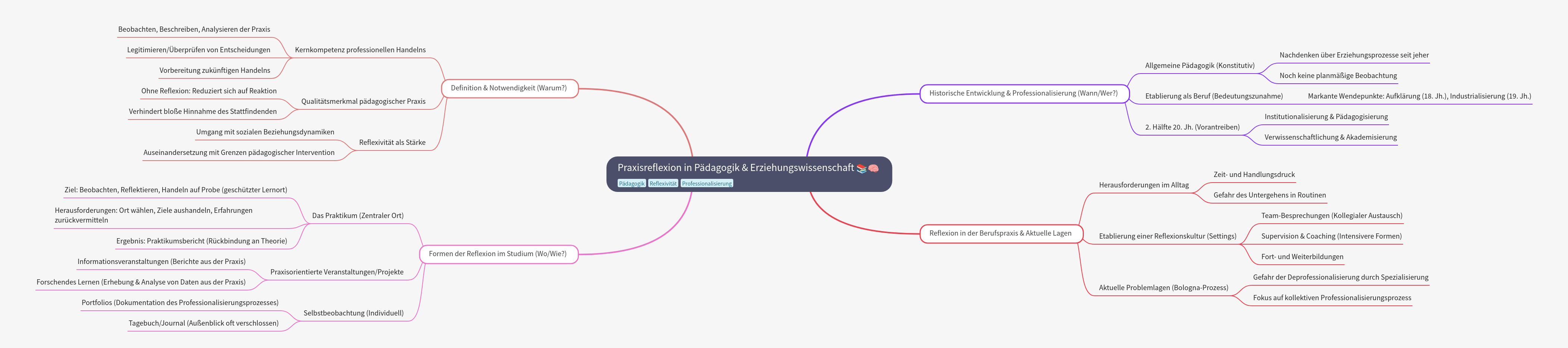Practical Reflection in Pedagogy and Educational Science
