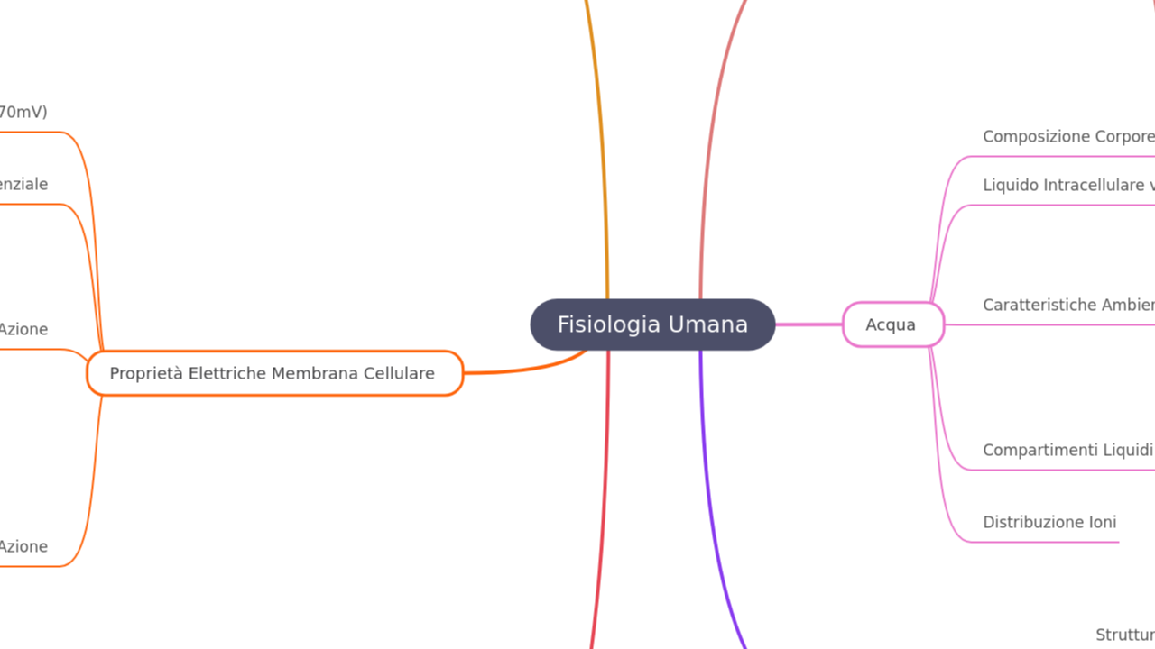 Mind Map:Fisiologia Umana ...