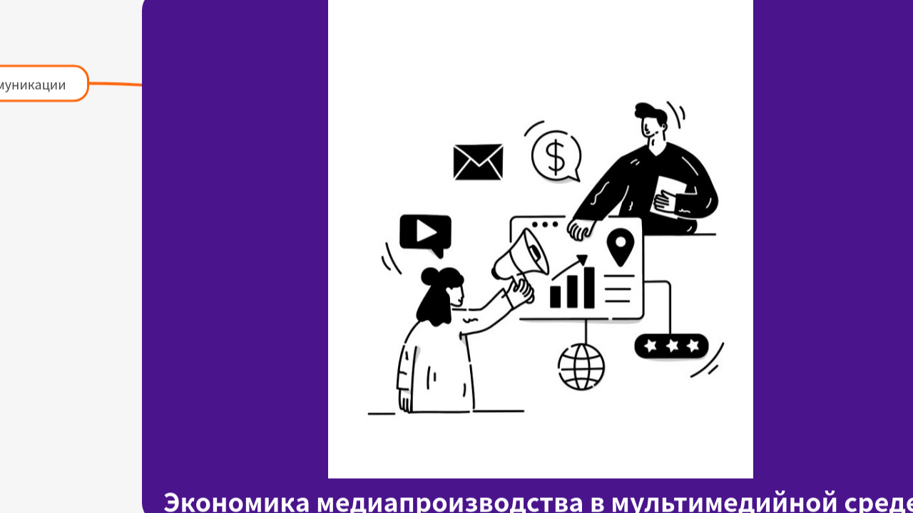 Mind Map:Экономика медиапроизводства в мультимедийной среде ...