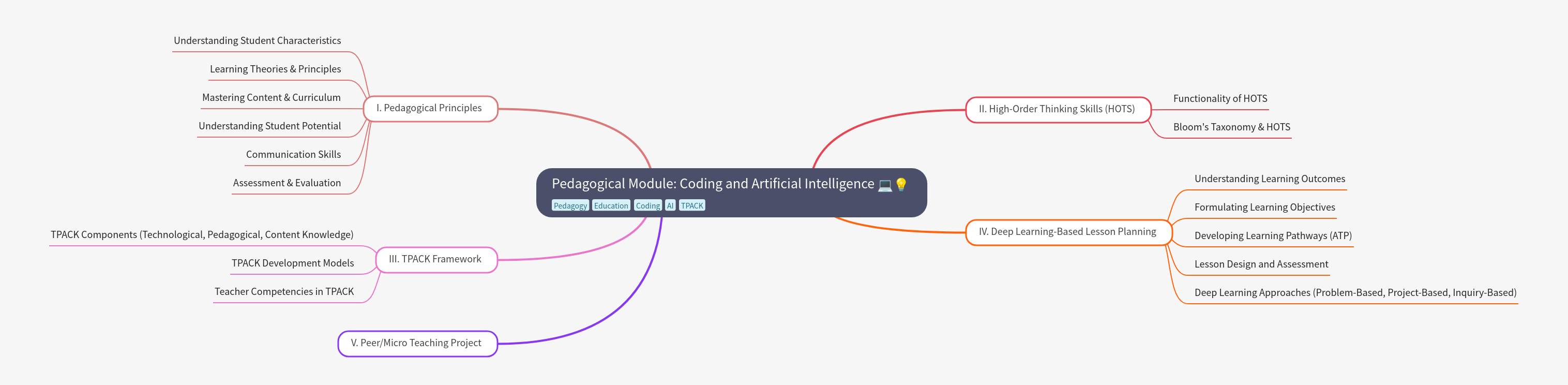 Pedagogical Module: Coding and AI