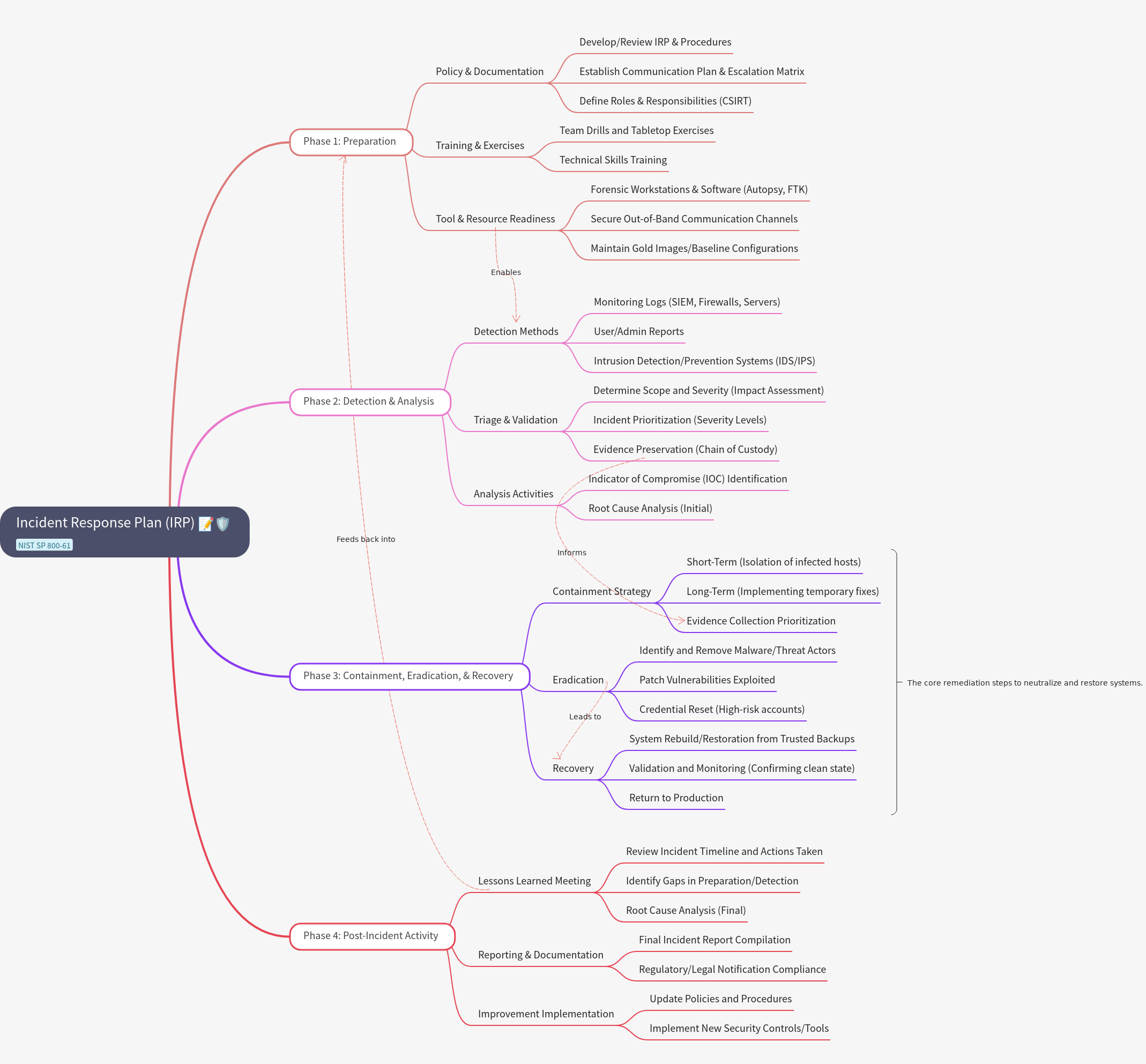 Incident Response Plan (IRP) Lifecycle and Phases
