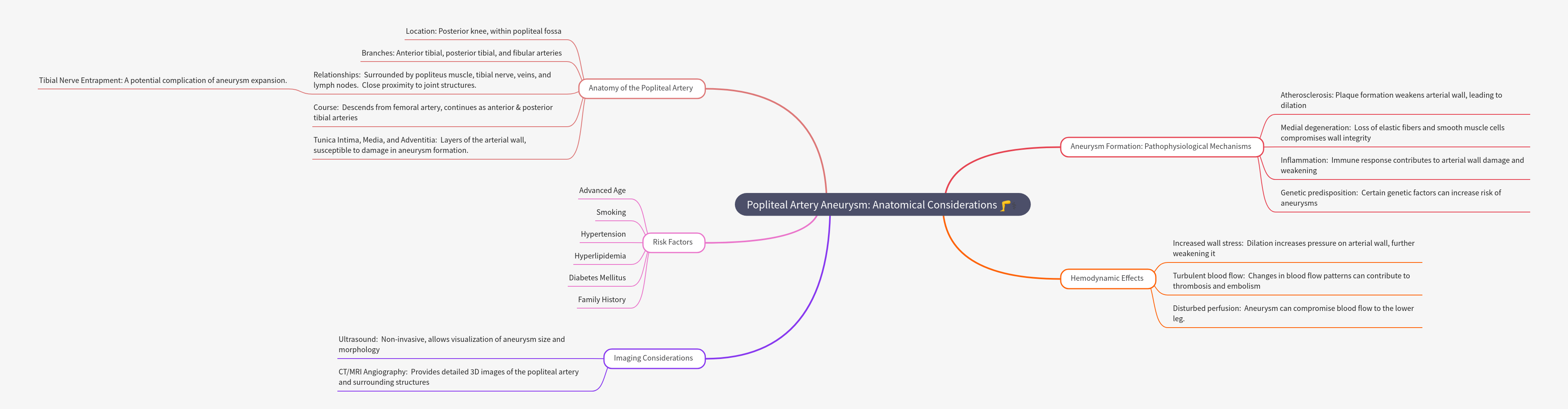 Popliteal Artery Aneurysm: Anatomy & Pathophysiology