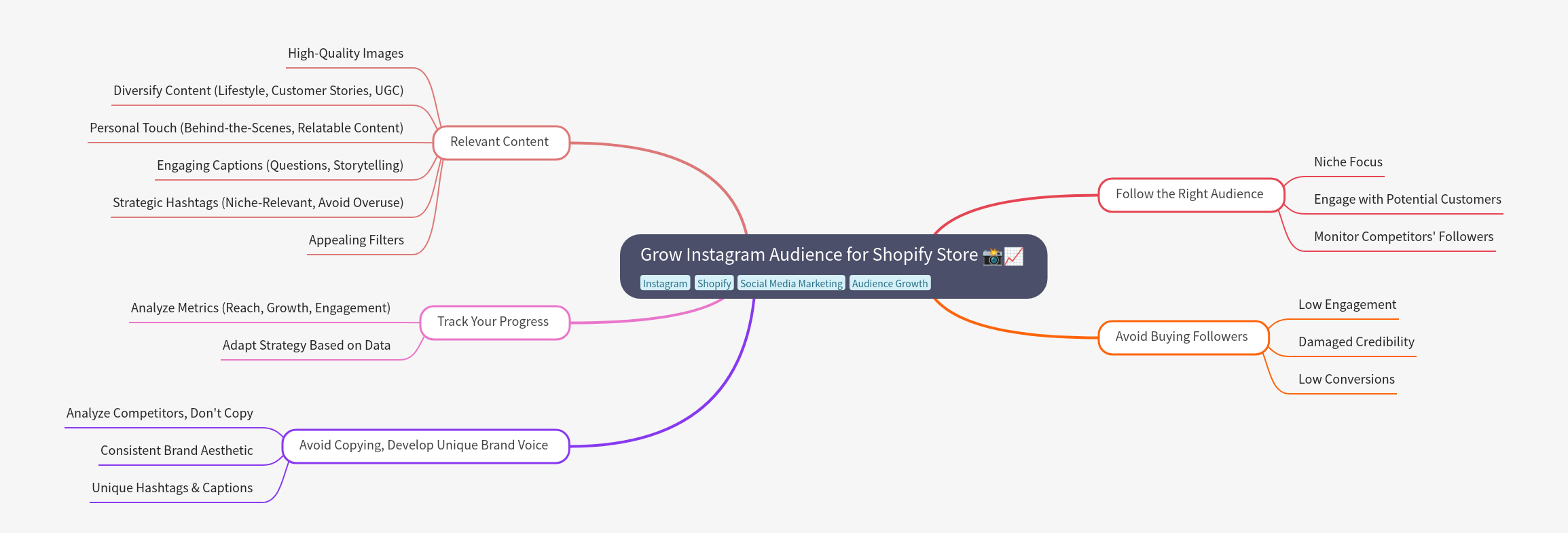 Grow Instagram Audience for Shopify Store