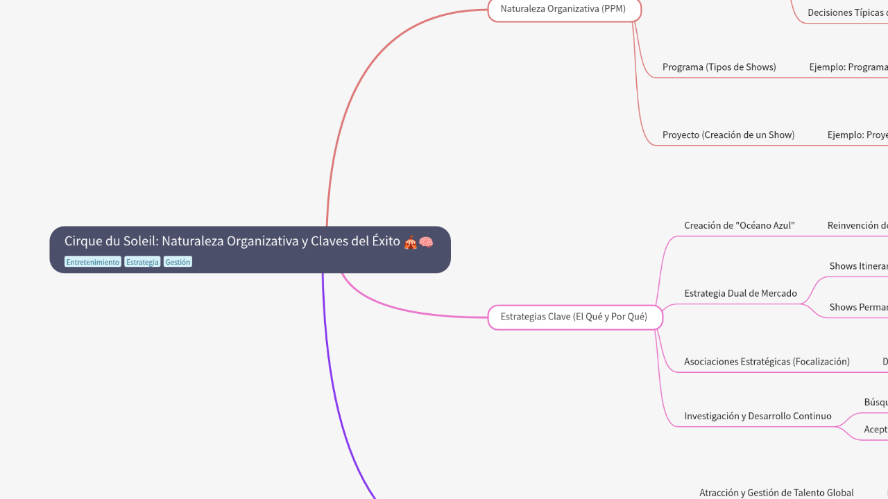 Cirque du Soleil: Naturaleza Organizativa y Claves del Éxito