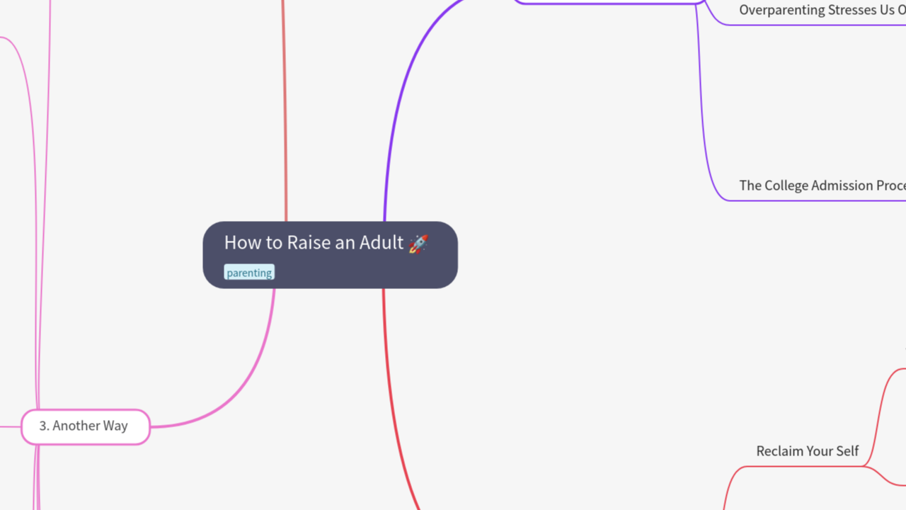 How to Raise an Adult