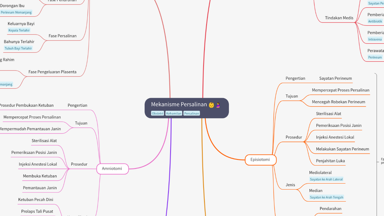 Mind Map:Mekanisme Persalinan ...