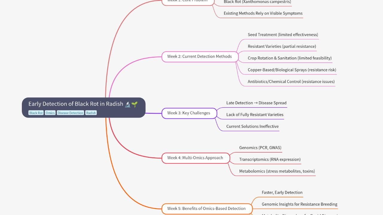 Mind Map:Early Detection of Black Rot in Radish ...