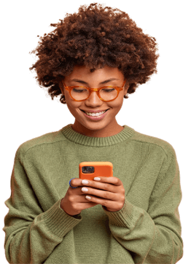 Woman with phone