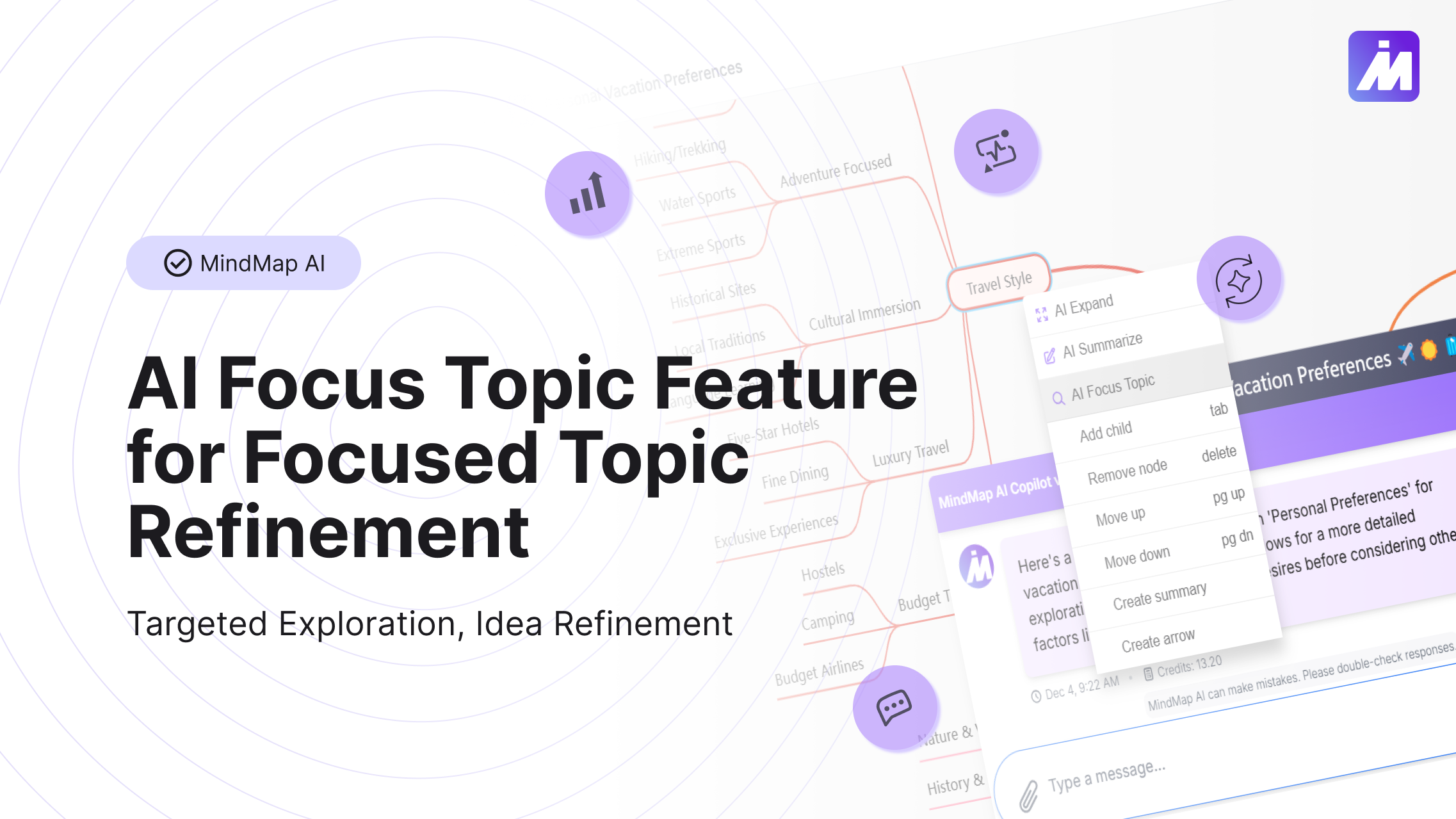 How to Use MindMap AI's AI Focus Topic Feature for Focused Topic Refinement