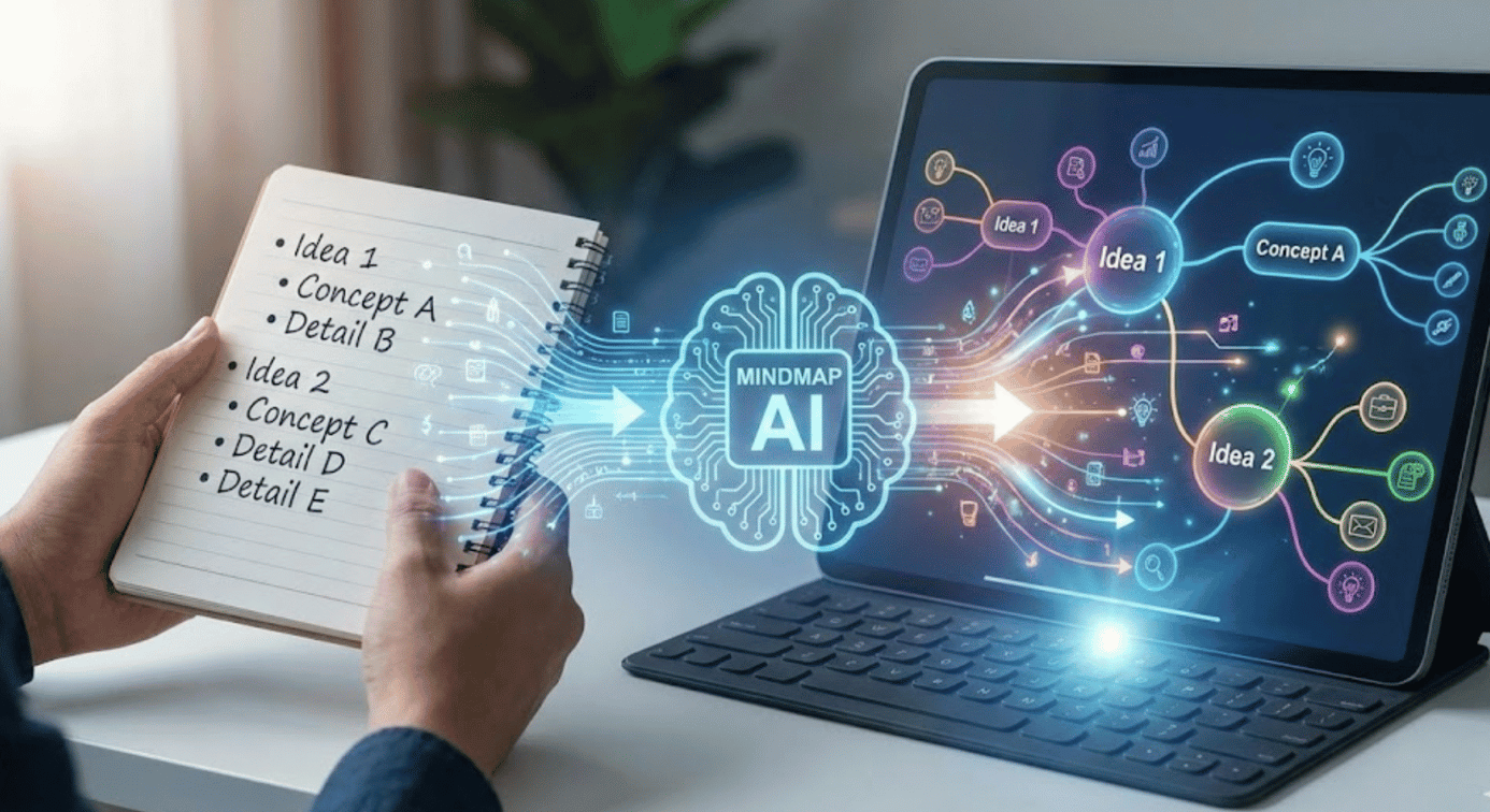 Create mind map from Handwritten notes