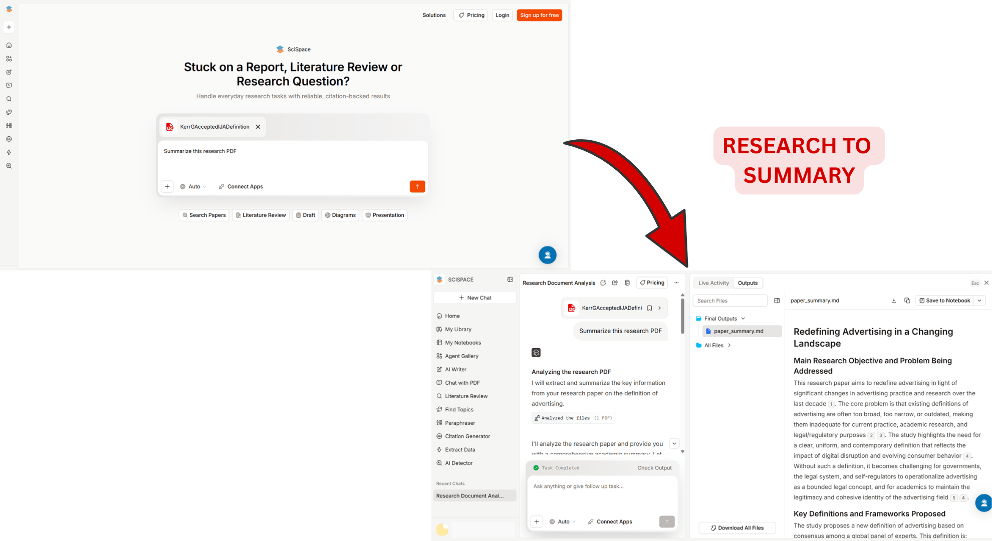 SciSpace explaining research papers for faster understanding