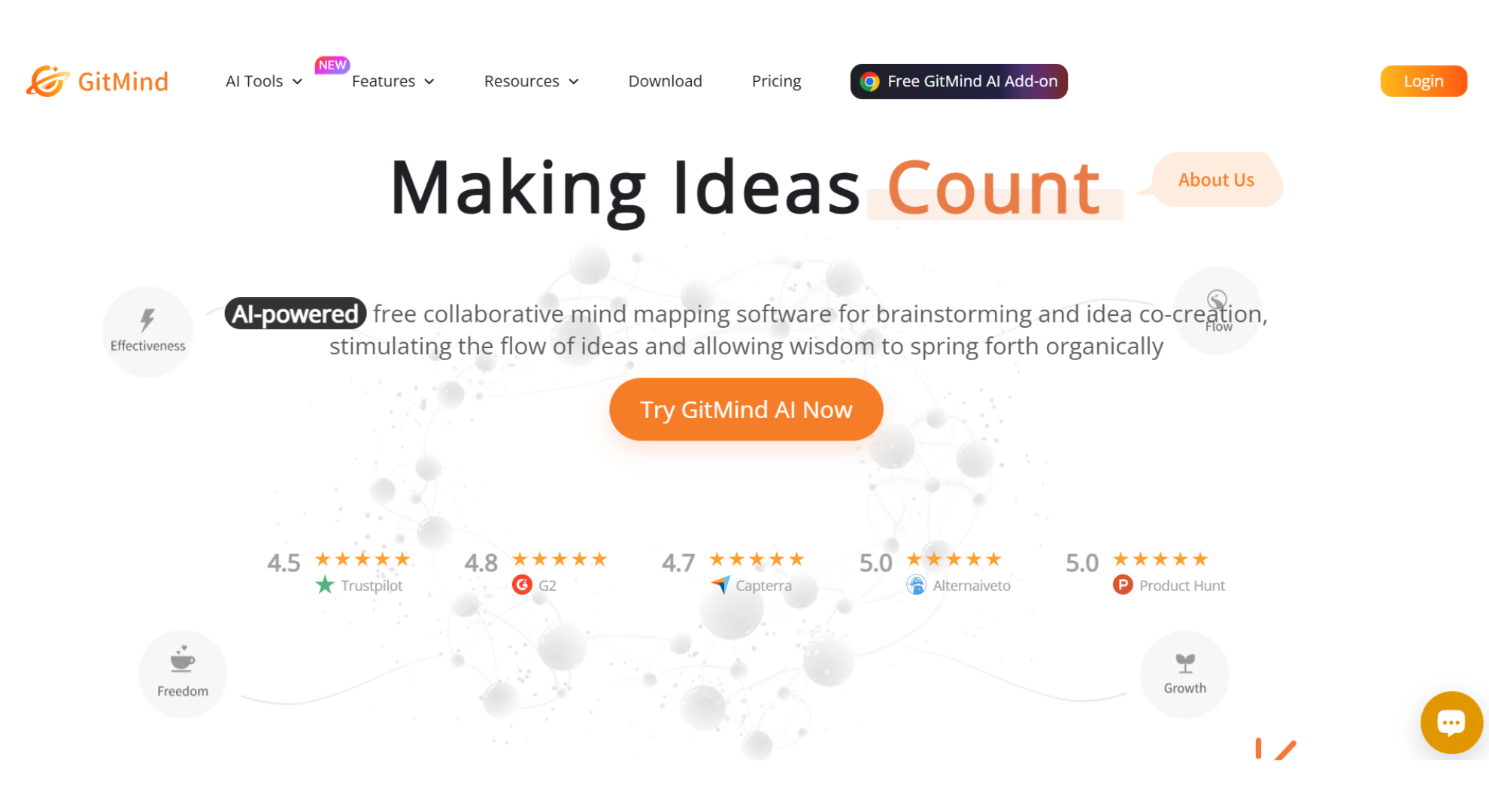 GitMind tool home screen screenshot