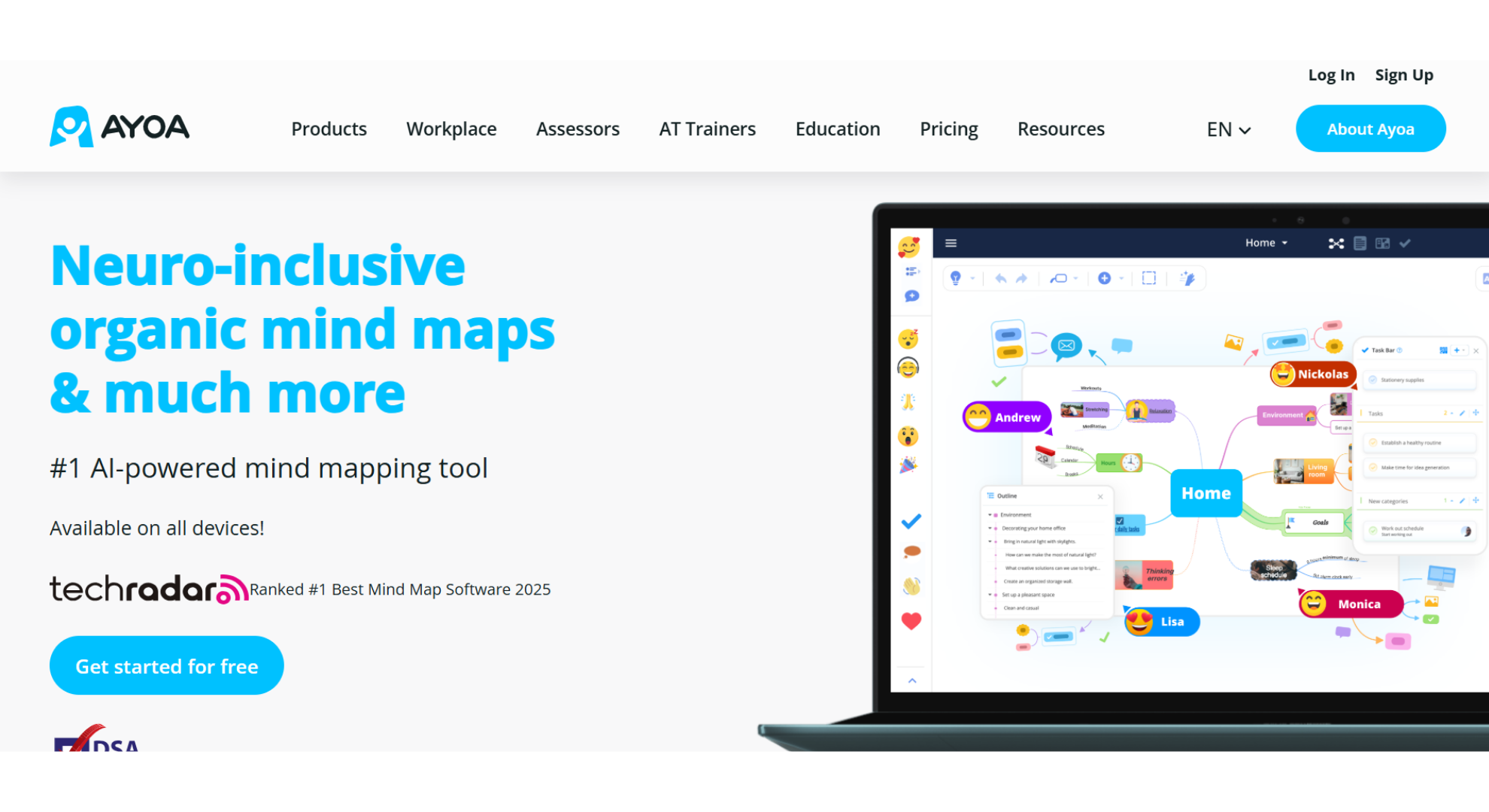 Ayoa Ultimate tool home screen screenshot