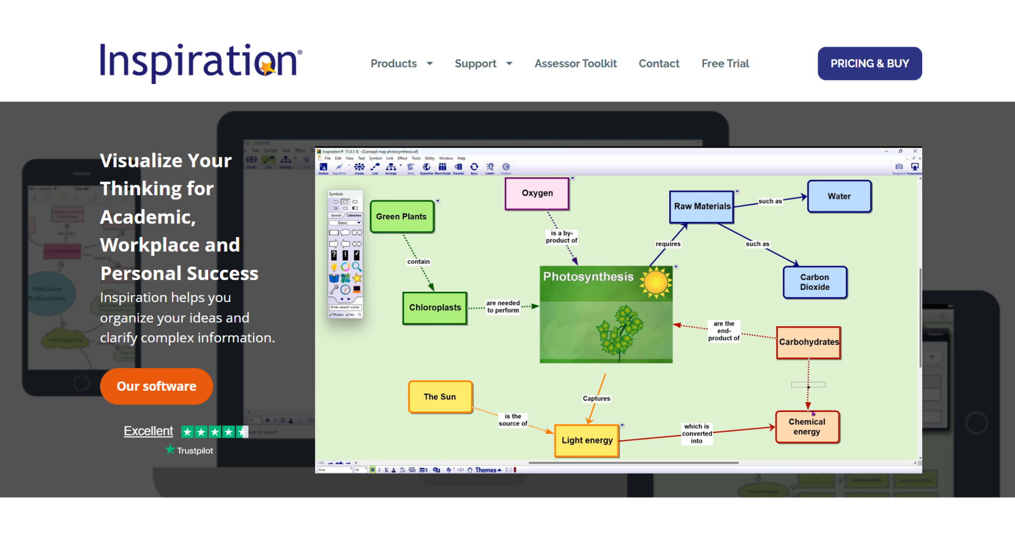 Inspiration tool home screen screenshot