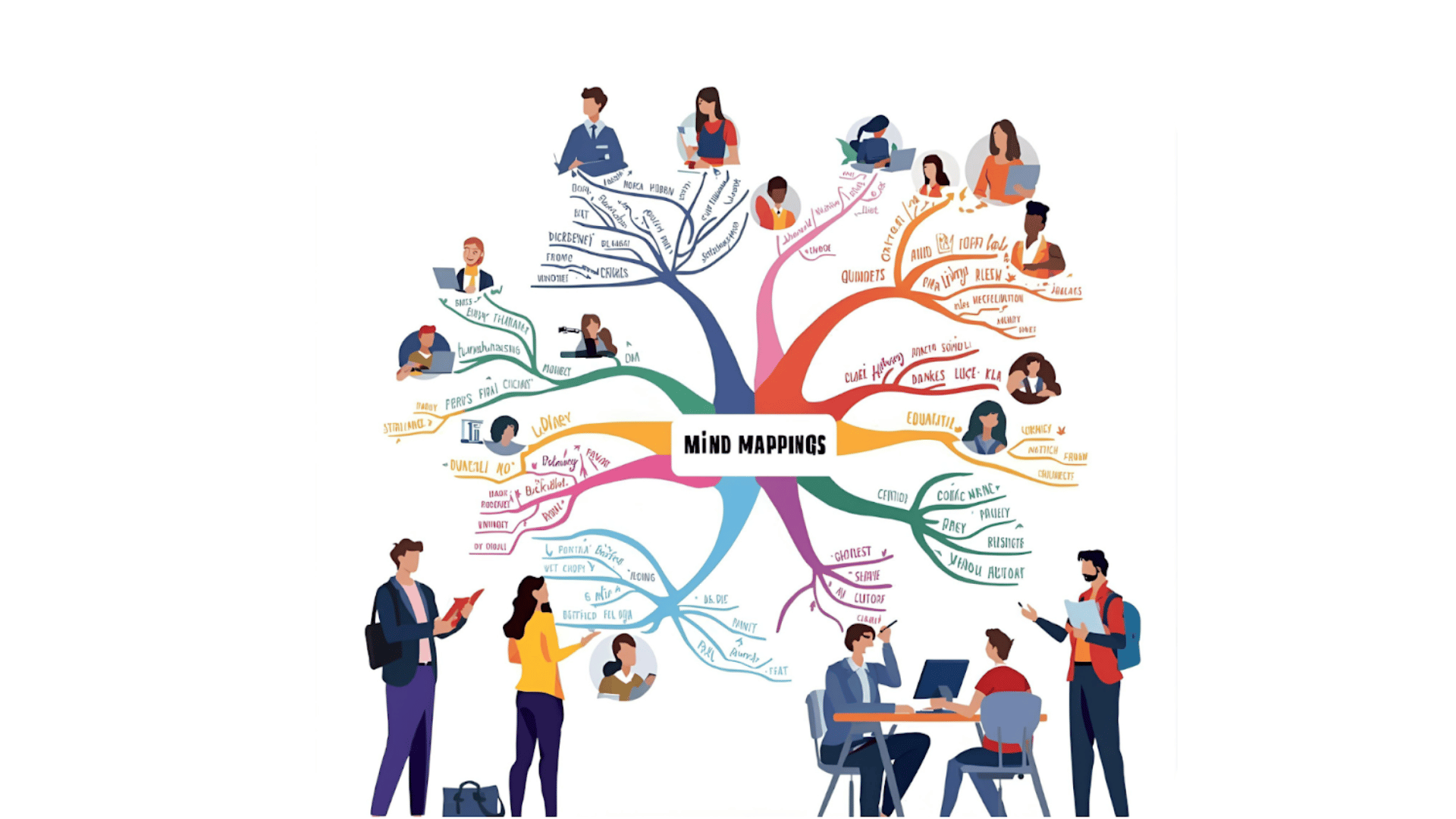 Visual mind map supporting students with learning disabilities